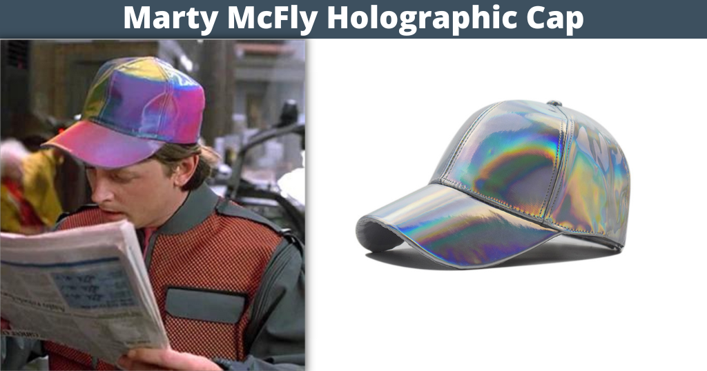 Back to The Future Marty McFly Holographic Cap