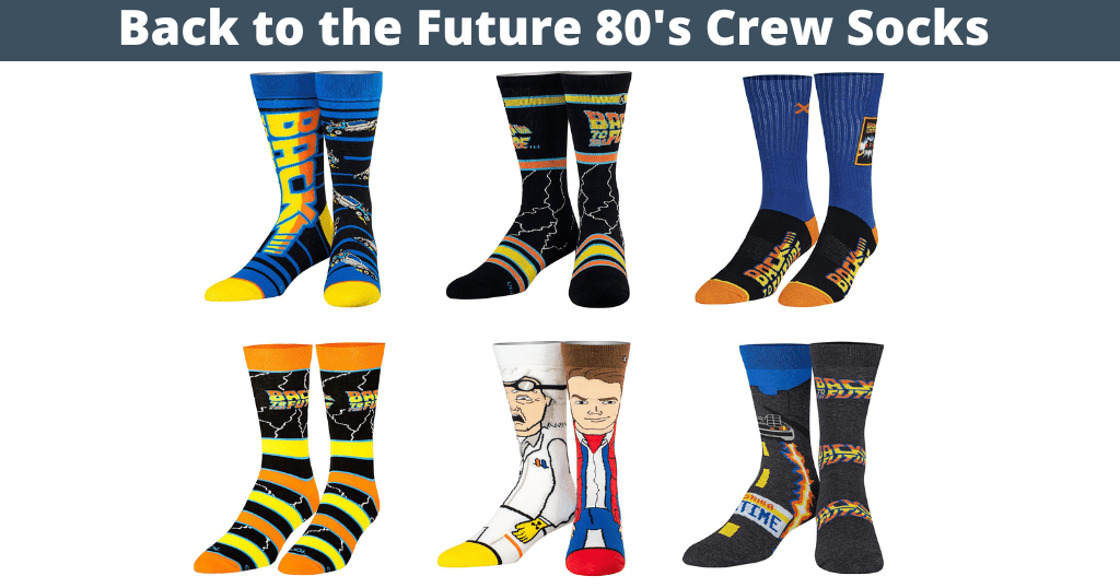 Back to the Future 80's Crew Socks 