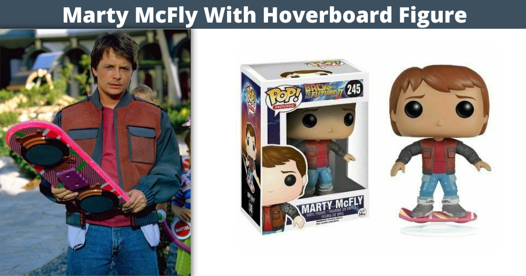 Marty McFly With Hoverboard Figure