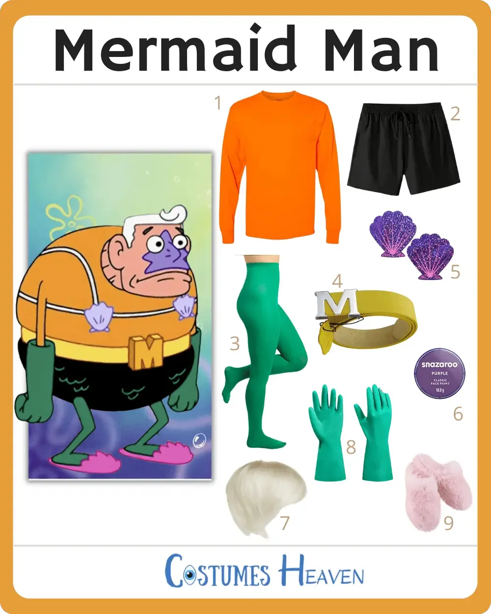 DIY Mermaid Man Costume 2023