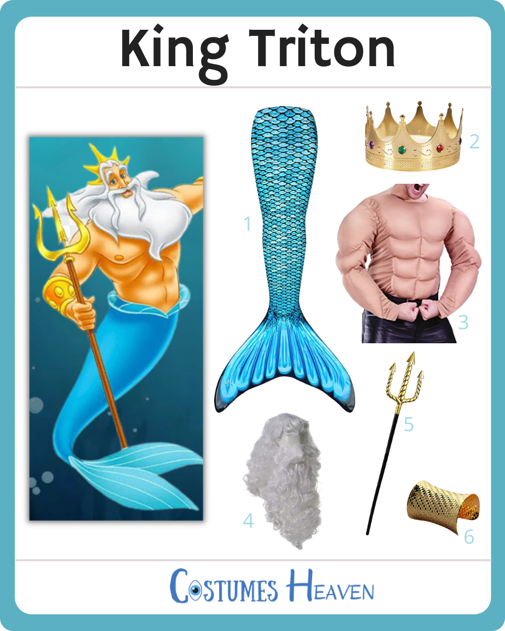 King triton costume diy