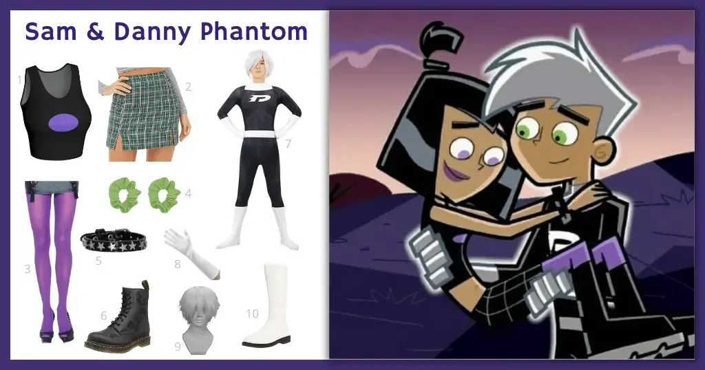 Diy Sam Danny Phantom Costume 2024 Cosplay And Halloween Ideas