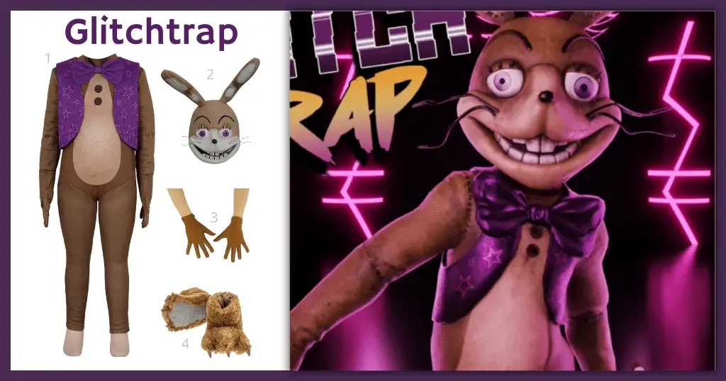 Glitchtrap (FNAF) Costume For Cosplay & Halloween