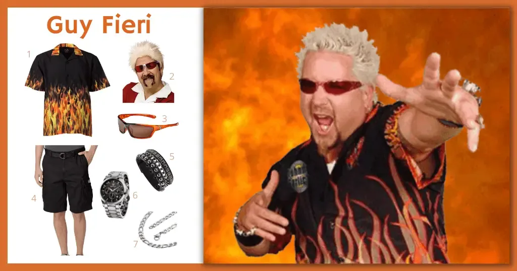 Guy Fieri Costume For Cosplay Halloween