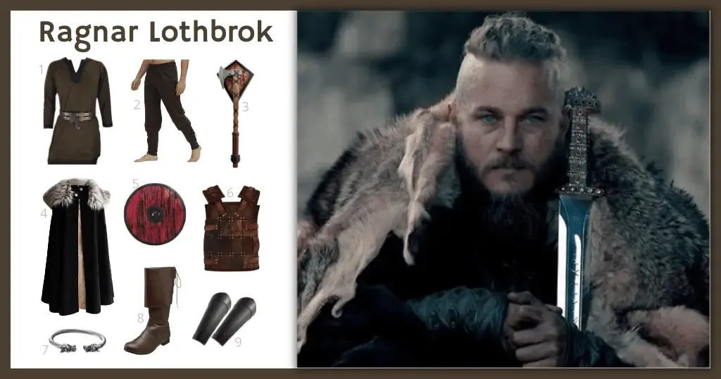 Ragnar Lothbrok (Vikings) Costume For Cosplay & Halloween 2024