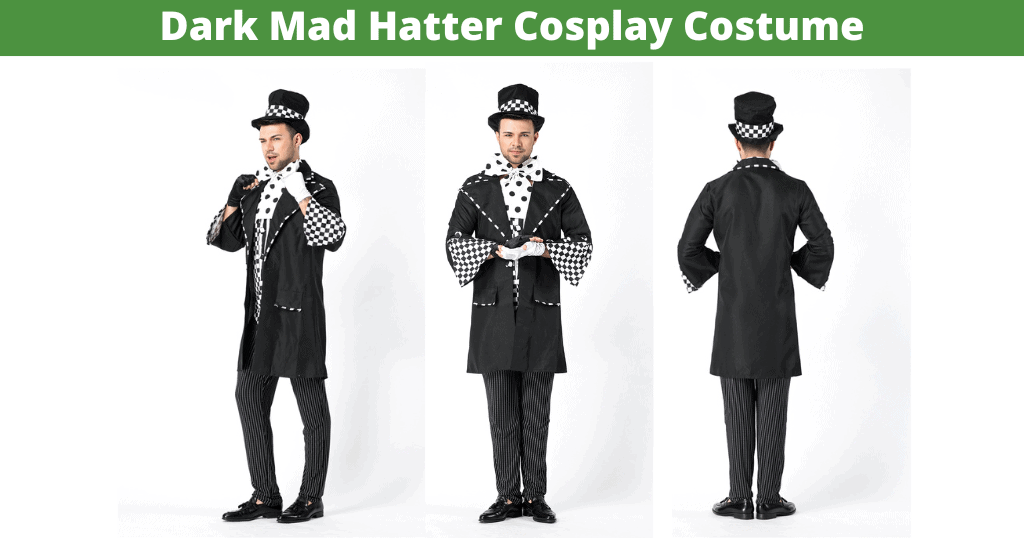 Dark Mad Hatter Cosplay Costume