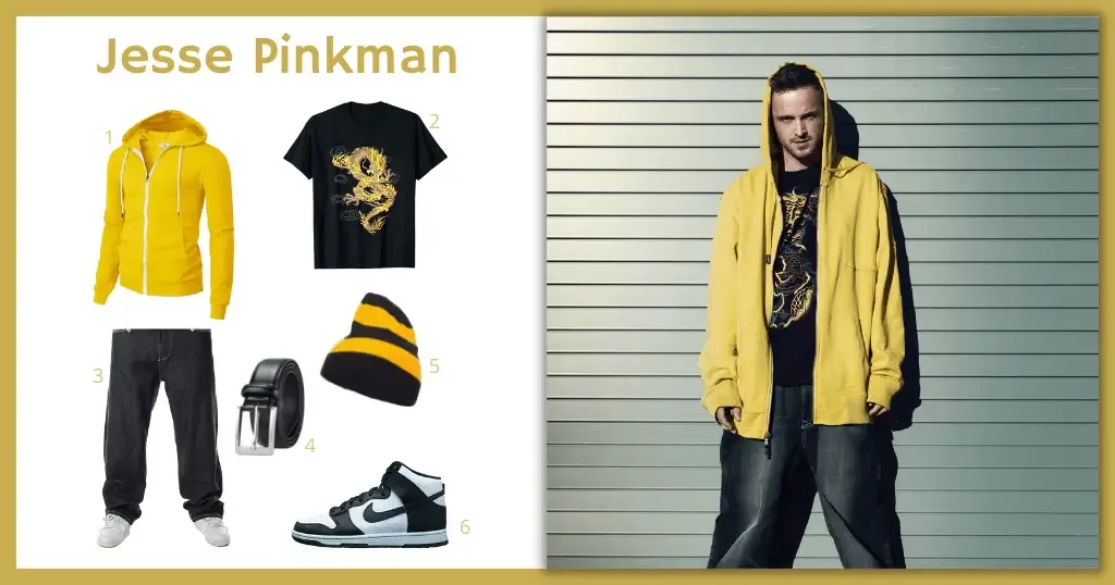 Jesse Pinkman (Breaking Bad) Costume For Cosplay Halloween, 53% OFF