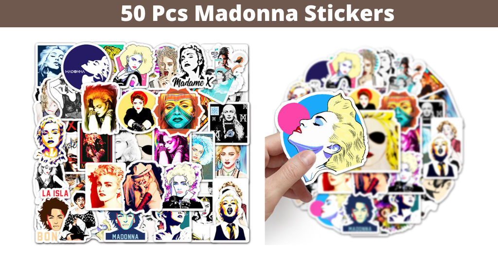 50 Pcs Madonna Stickers