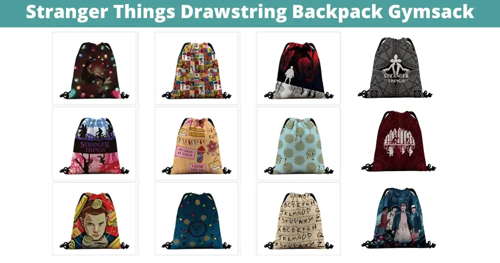 Stranger Things Drawstring Backpack Gymsack