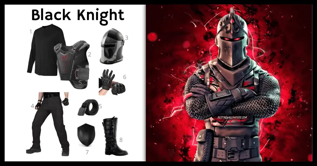 Black Knight Fortnite Costume For Cosplay And Halloween 2024