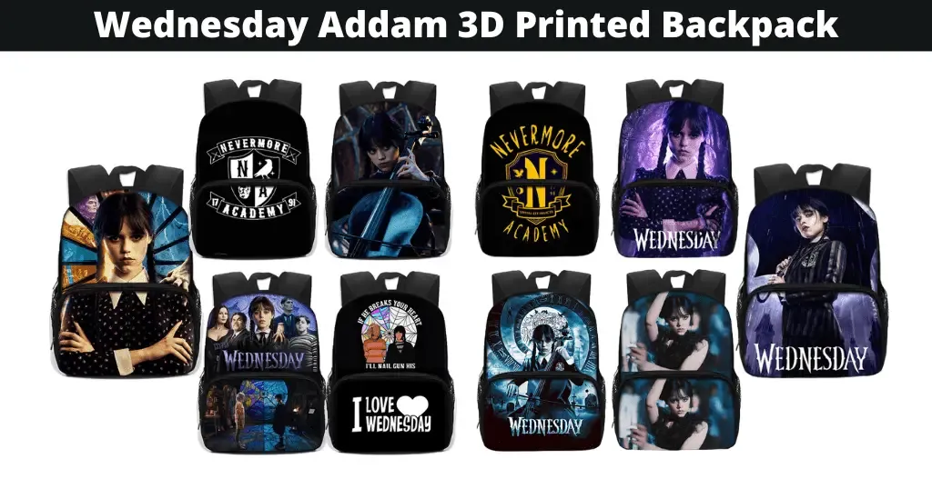 Wednesday Addam 3D Printed Backpack