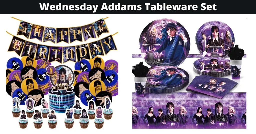 Wednesday Addams Tableware Set