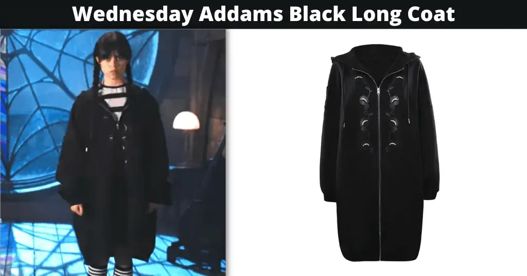 Wednesday Addams Black Long Coat