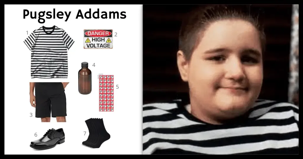 Pugsley Addams Costume For Cosplay & Halloween 2024