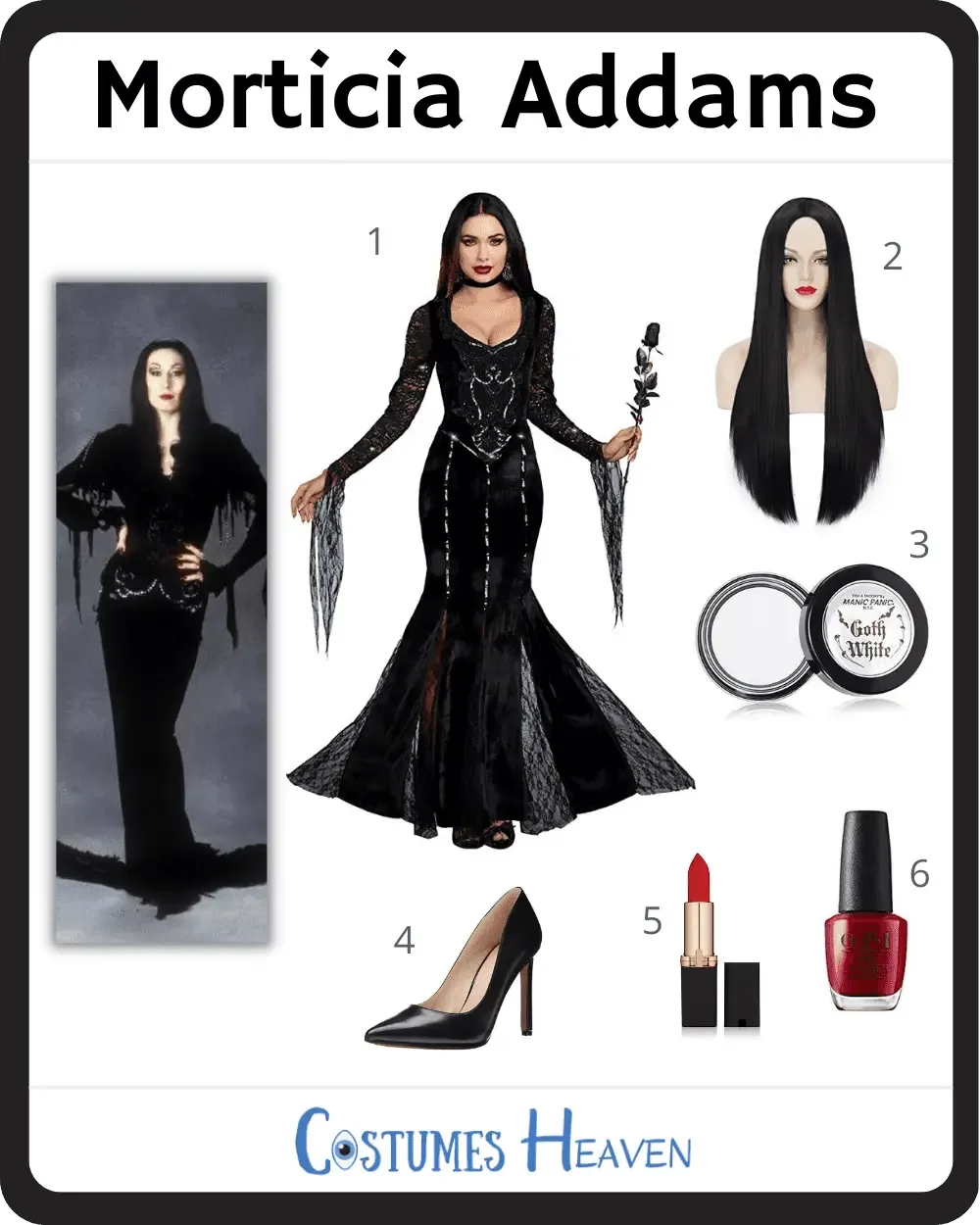 DIY Morticia Addams Costume Ideas [2023] For Cosplay & Halloween