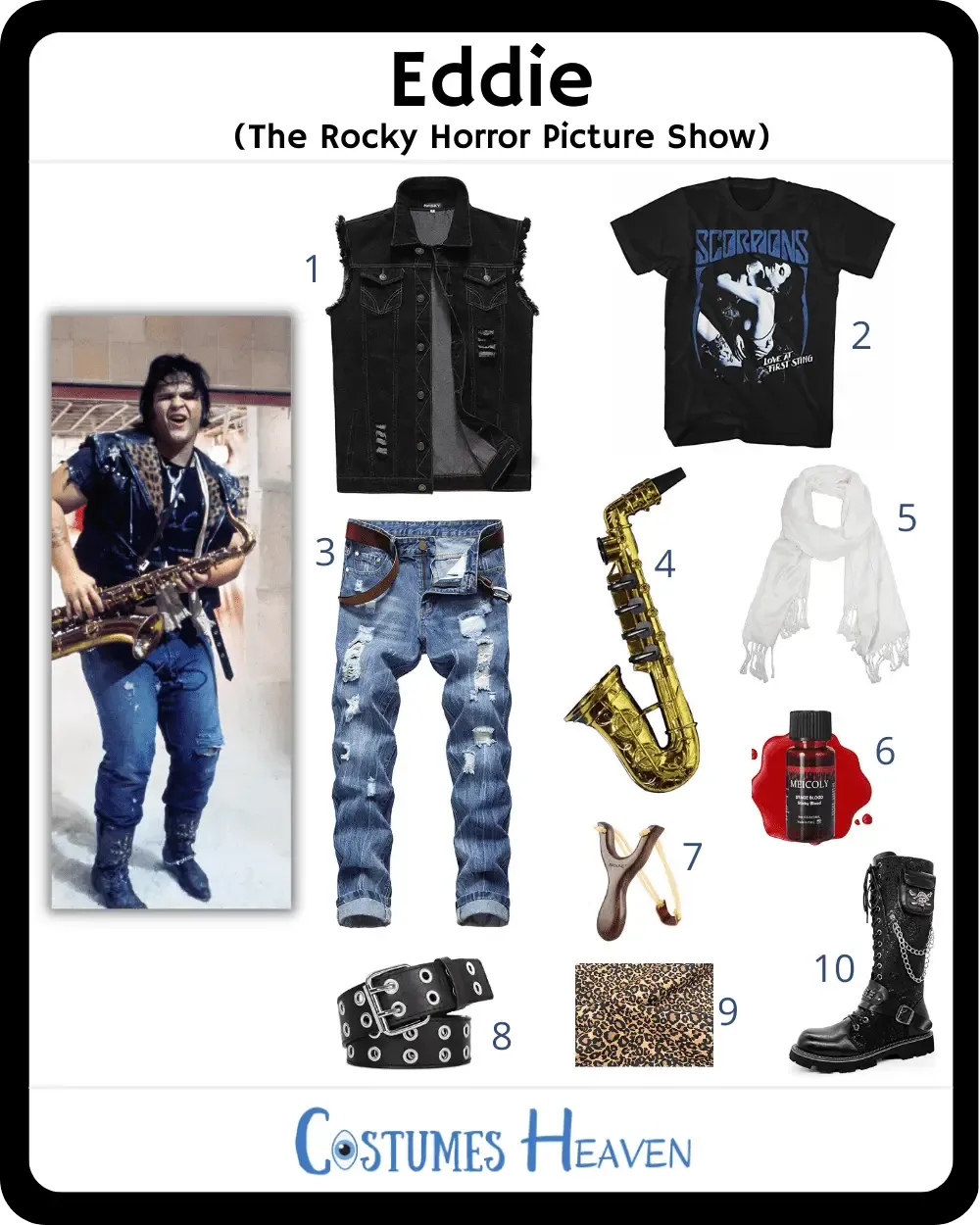 Eddie Rocky Horror Costume