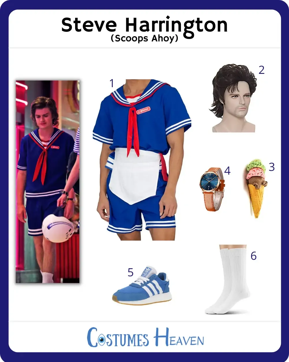 DIY Steve Harrington (Scoops Ahoy) Costume Ideas [2023] For Cosplay & Halloween