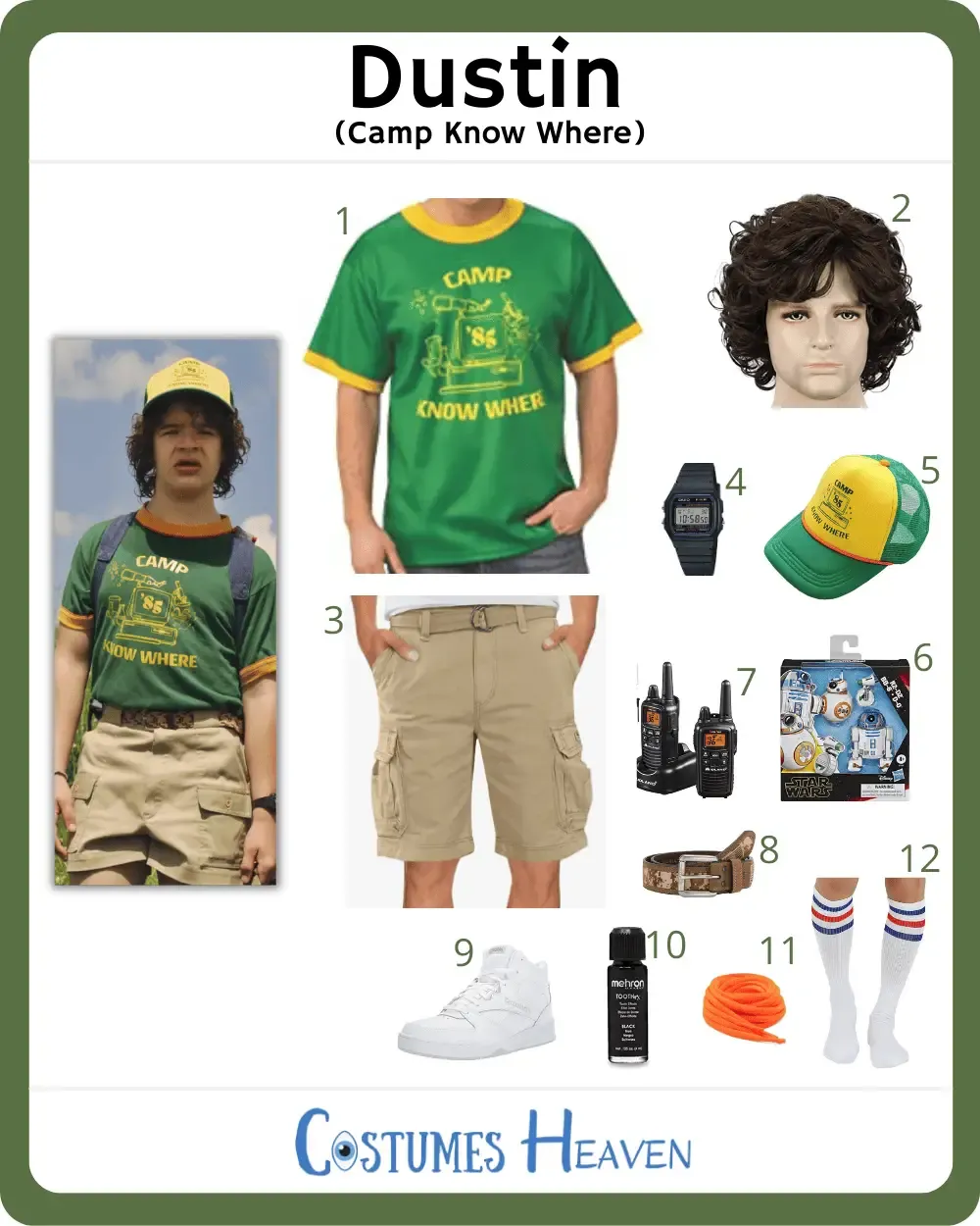 Dustin (Camp Know Where) Costume