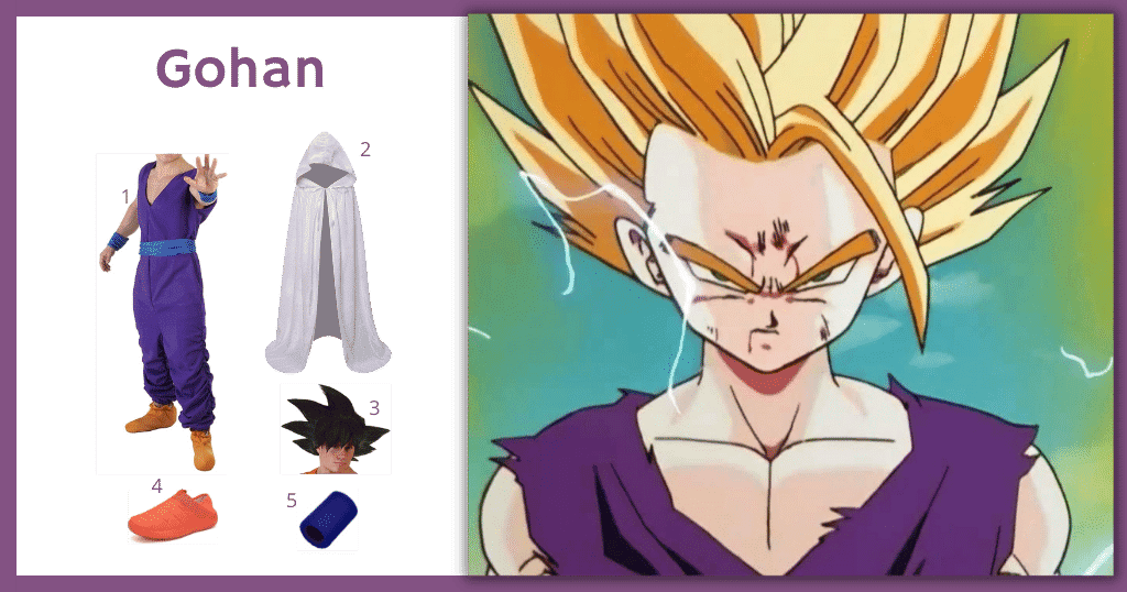 Last-Minute Gohan Costume Idea (Adult & Kid Versions) For Cosplay ...