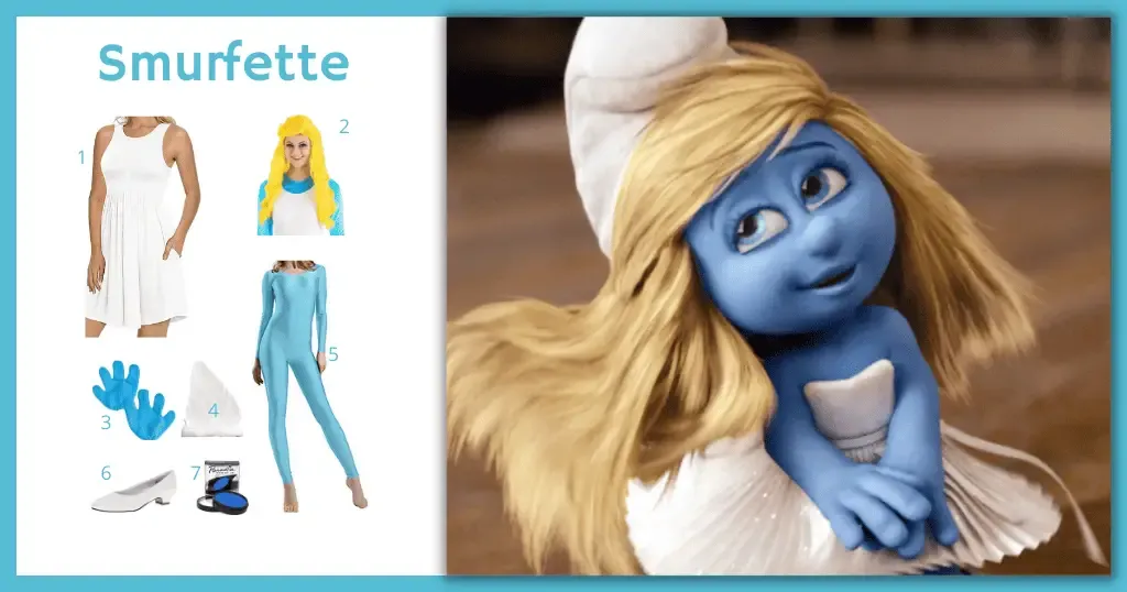 Smurfette Costume For Cosplay Halloween