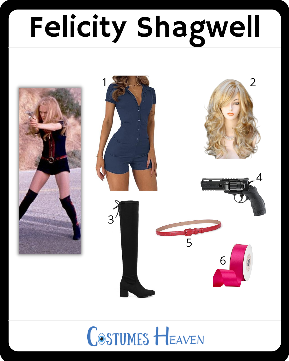 Felicity Shagwell Outfits