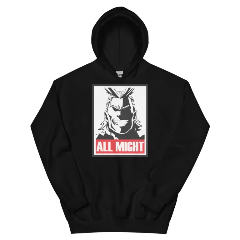 unisex heavy blend hoodie black front 6507b62135588 5000x All Might (My Hero Academia) Cosplay