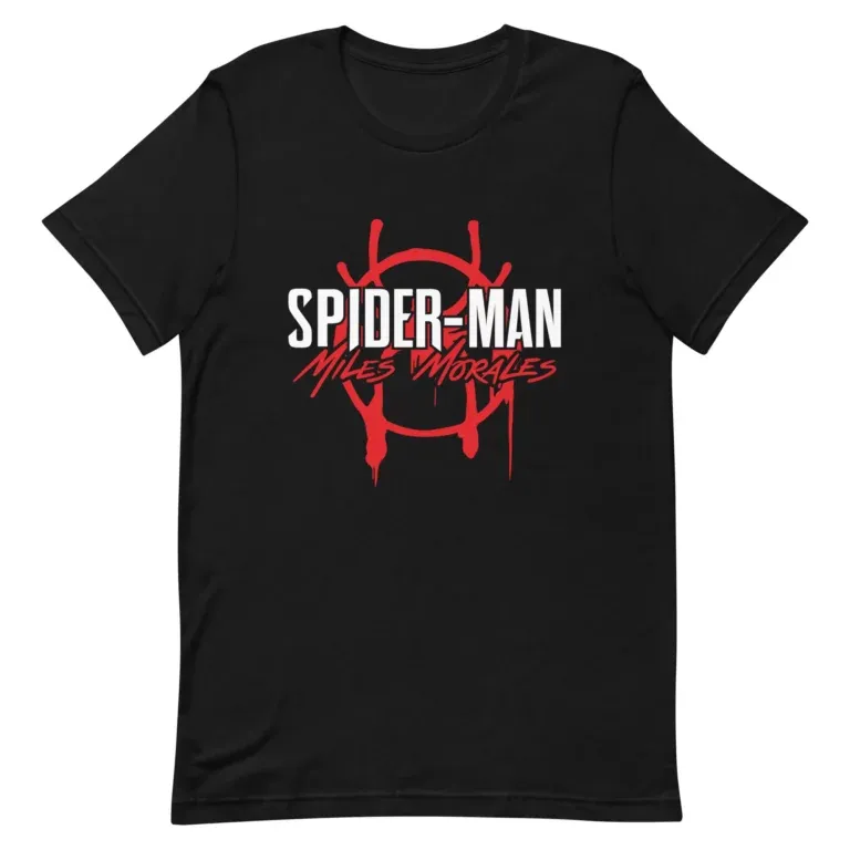 unisex staple t shirt black front 6504246b3b67a 5000x Miles Morales: Brooklyn’s New Spider-Man