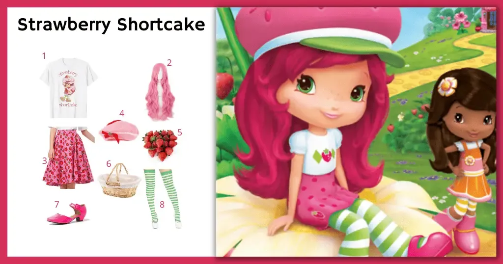 Last Minute Strawberry Shortcake Costume Idea For Cosplay Halloween 2024   Strawberry Shortcake 2 