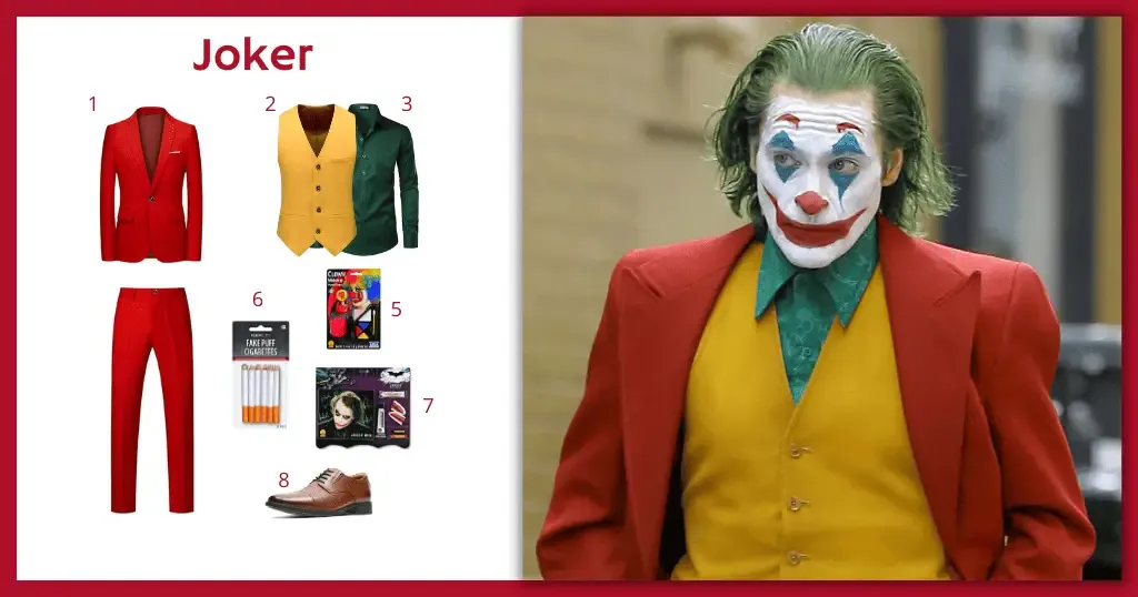 Joker Joaquin Phoenix Costume For Cosplay & Halloween 2024