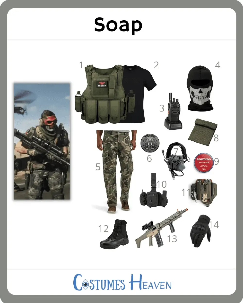Soap Call Of Duty Costume